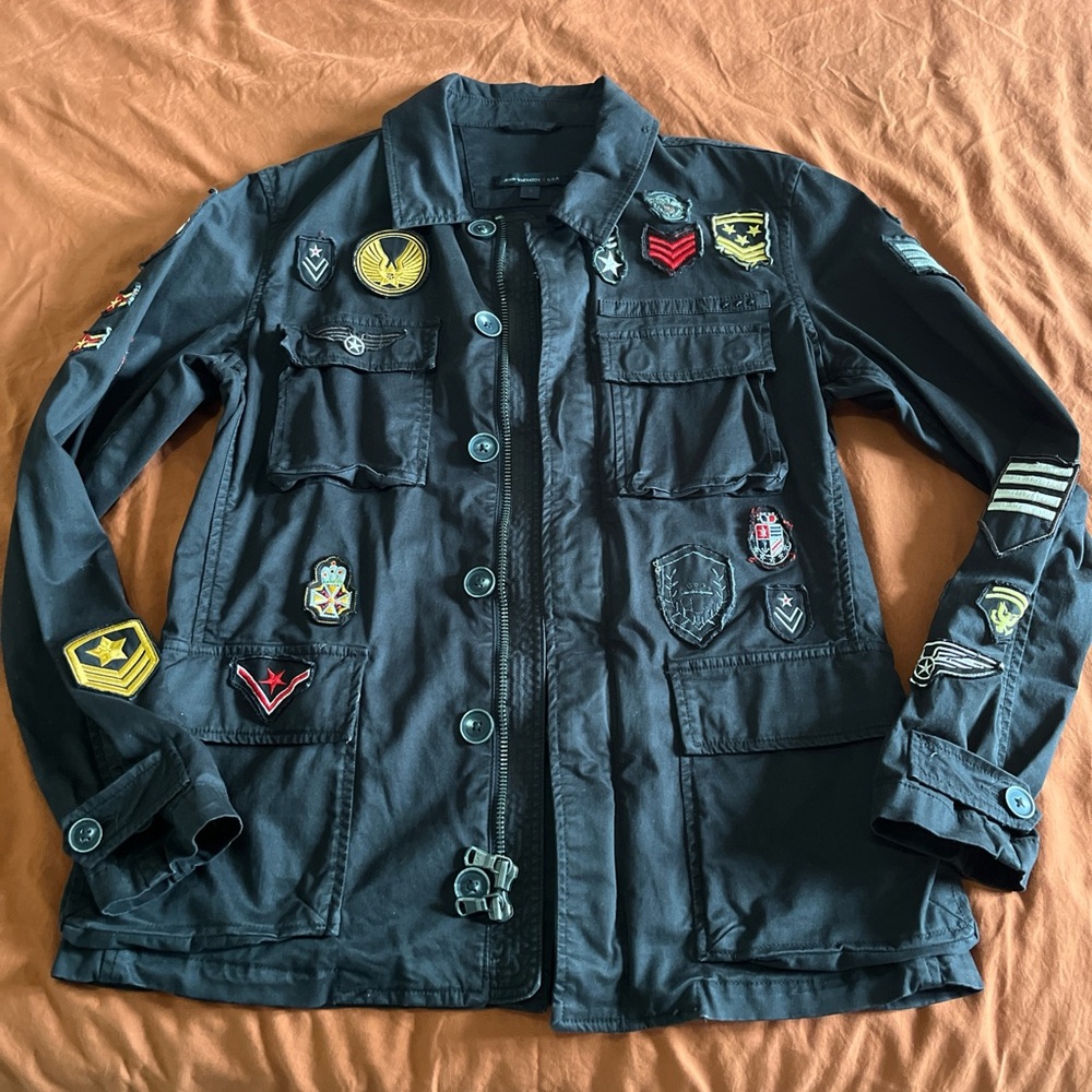JOHN VARVATOS military patchwork jacket